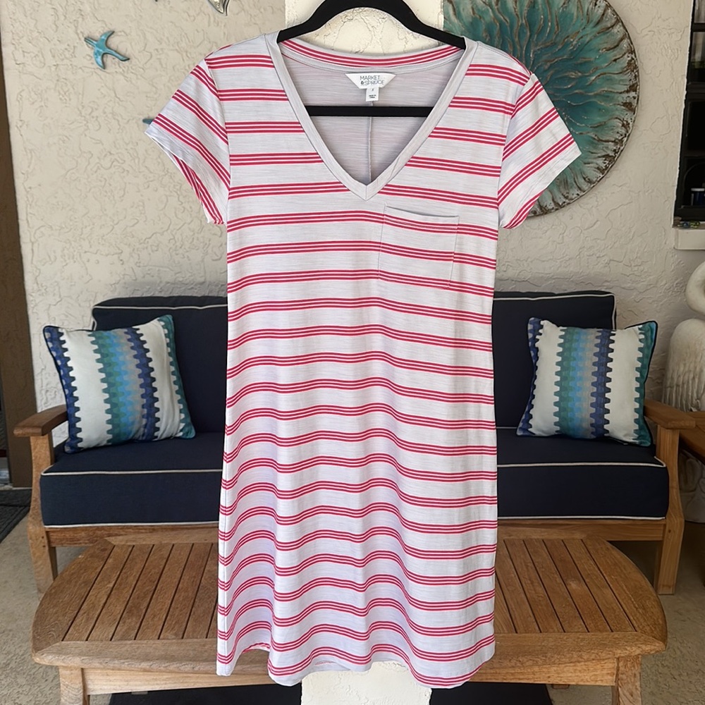 Market & Spruce striped casual dress